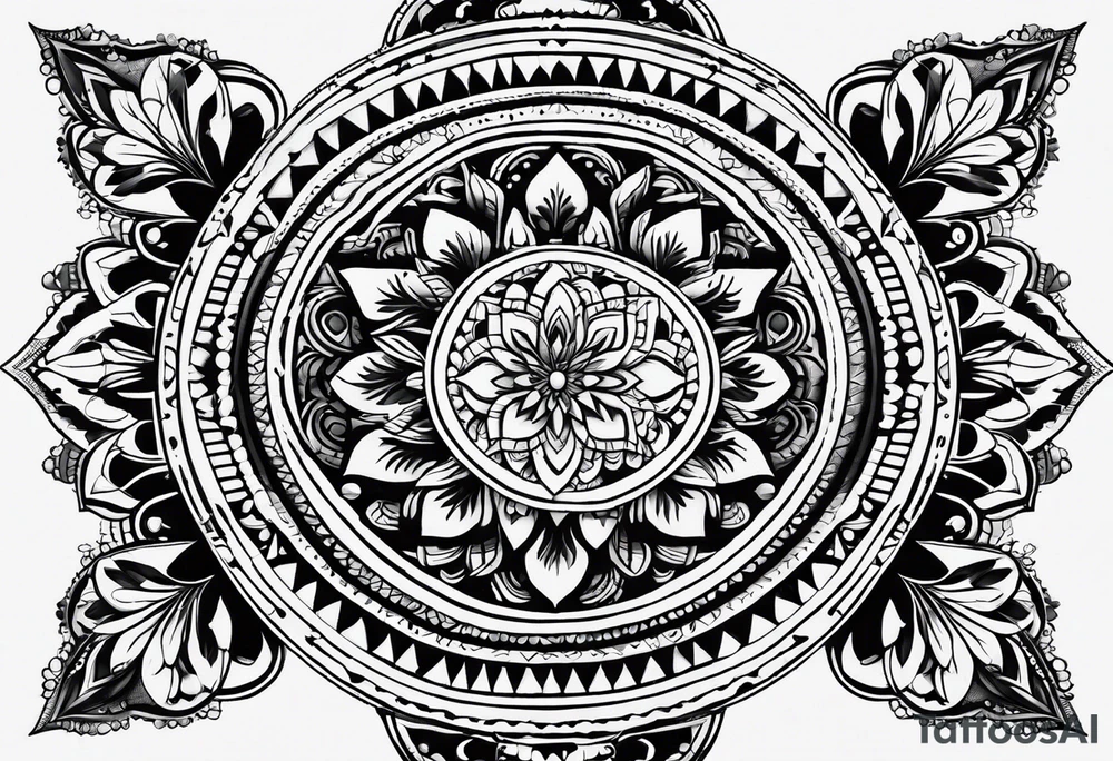 Fineline mandala tattoo idea