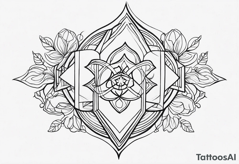 Deus e família acima de tudo tattoo idea