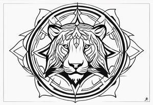 powerful majestic strength resilience dream tattoo idea