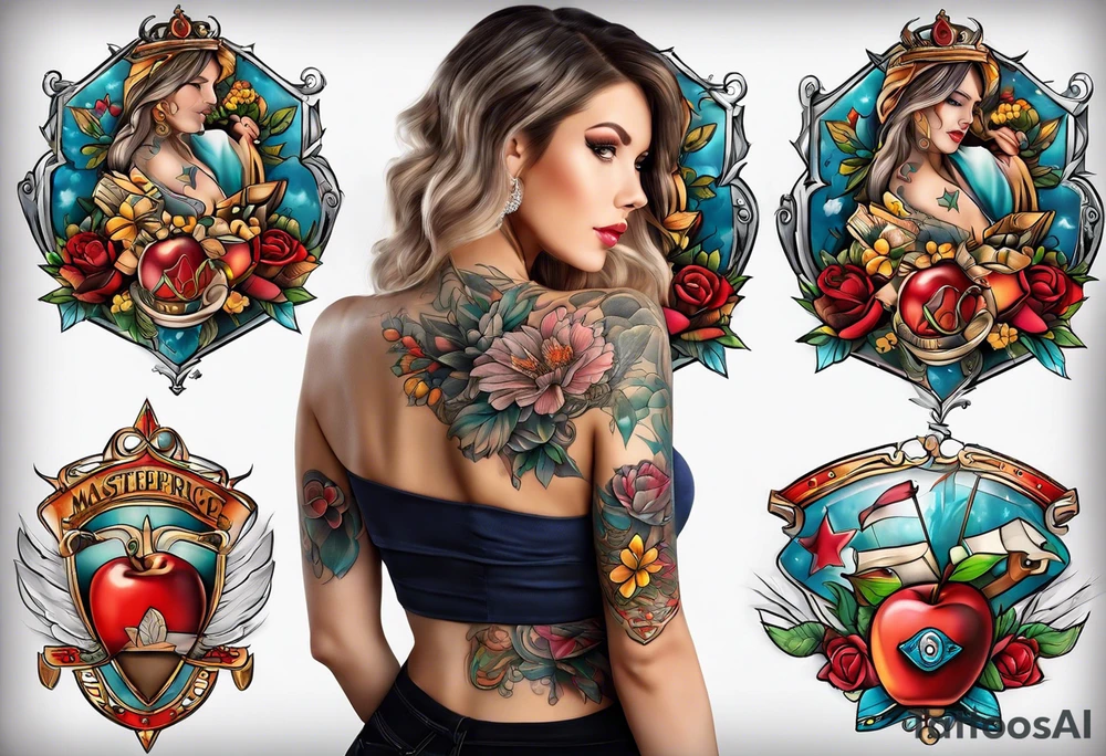 Teacher profession, nurse profession tattoo idea