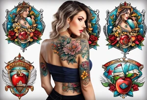 Teacher profession, nurse profession tattoo idea