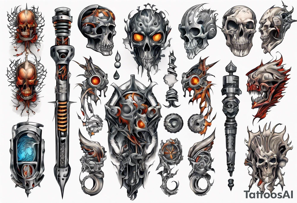 heathen full sleeve tattoo idea