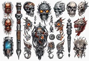 heathen full sleeve tattoo idea
