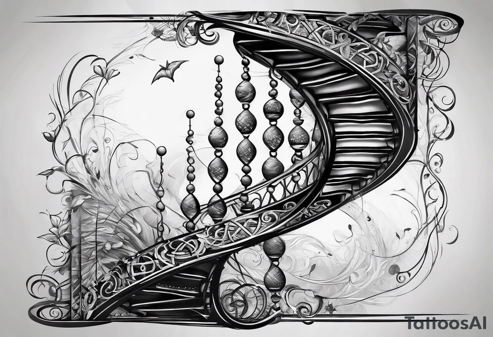 DNA helix tattoo idea