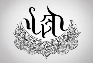 ਨਿਰਭਉ ਨਿਰਵੈਰ written in Gurmukhi written text. Add symbols for strength and love tattoo idea