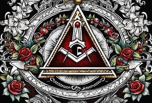 compliance-oriented tattoo calling to action to be part of integrity using compliance and freemasonry symbols tattoo idea