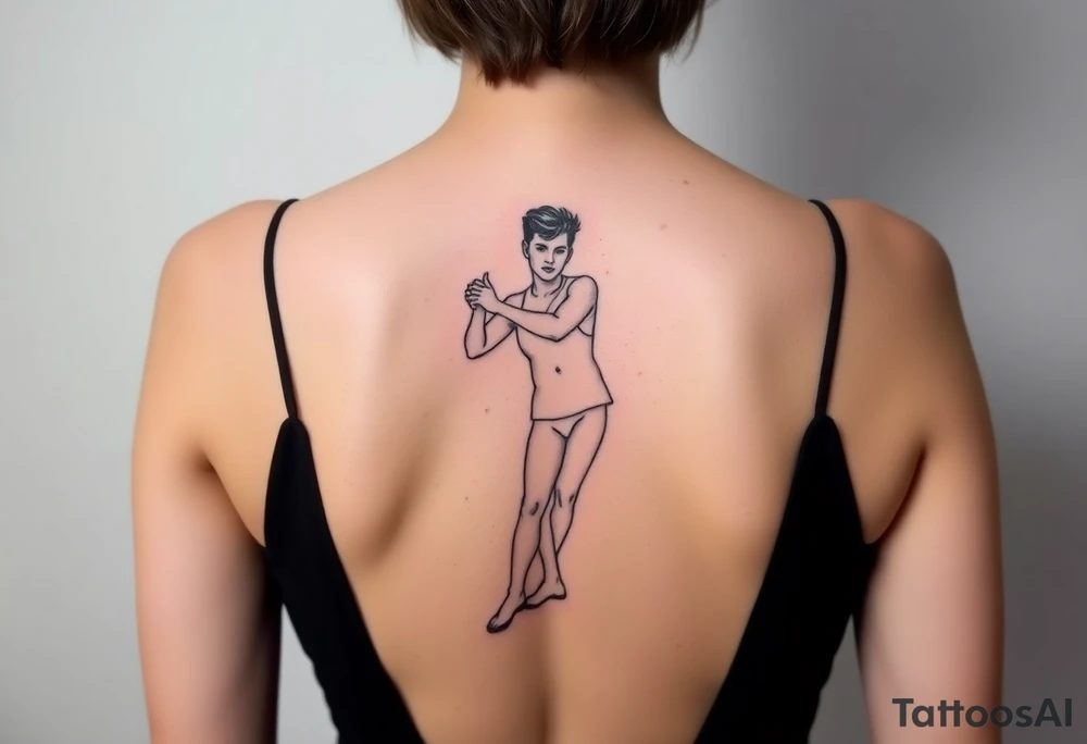 Rick Astley's  Dance Pose tattoo idea