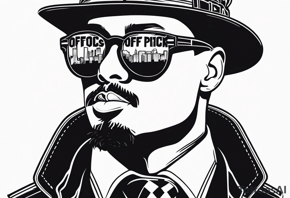 sunglasses Officer Bigdick tattoo idea