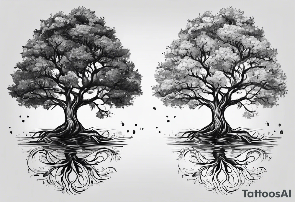 Small tree tattoo idea