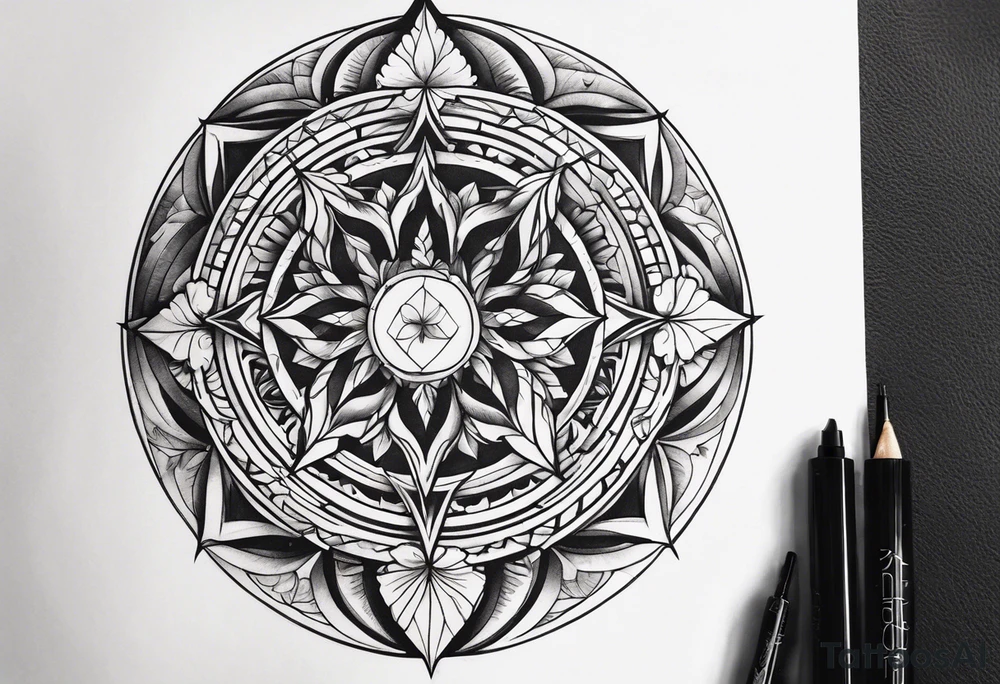 Personal growth, lecture and resilience tattoo idea