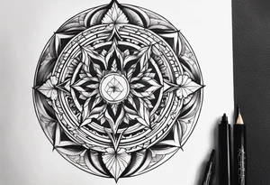 Personal growth, lecture and resilience tattoo idea