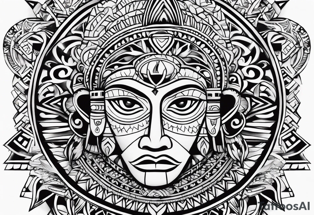 Taino tirbal pattern tattoo idea