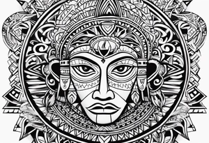Taino tirbal pattern tattoo idea