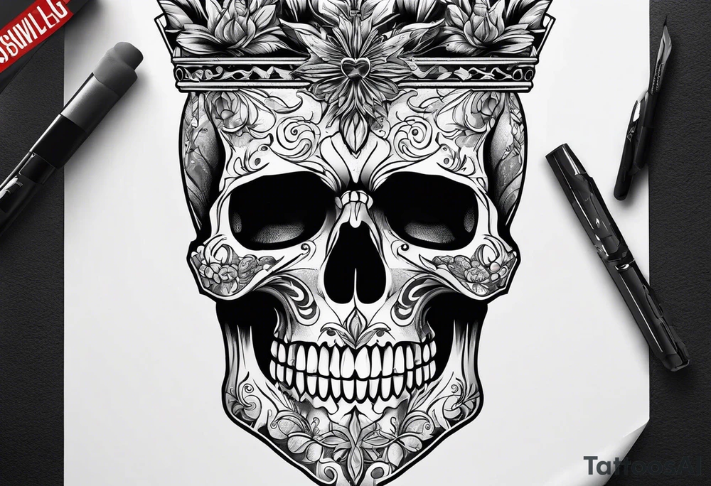 skull tattoo idea