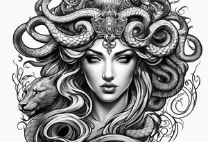 Medusa whole body tattoo idea
