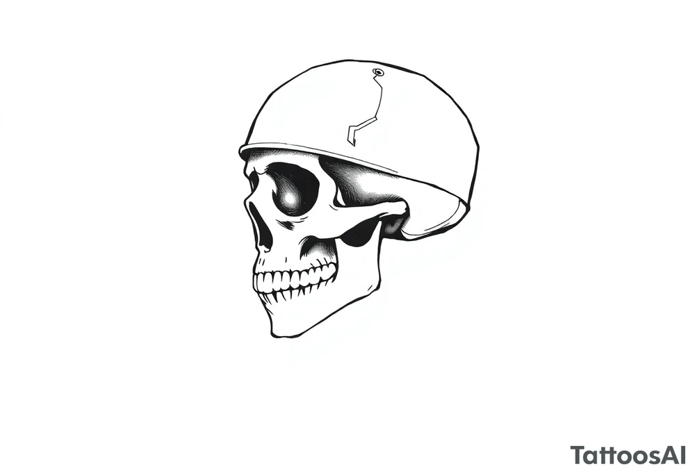 soldier skull tattoo idea