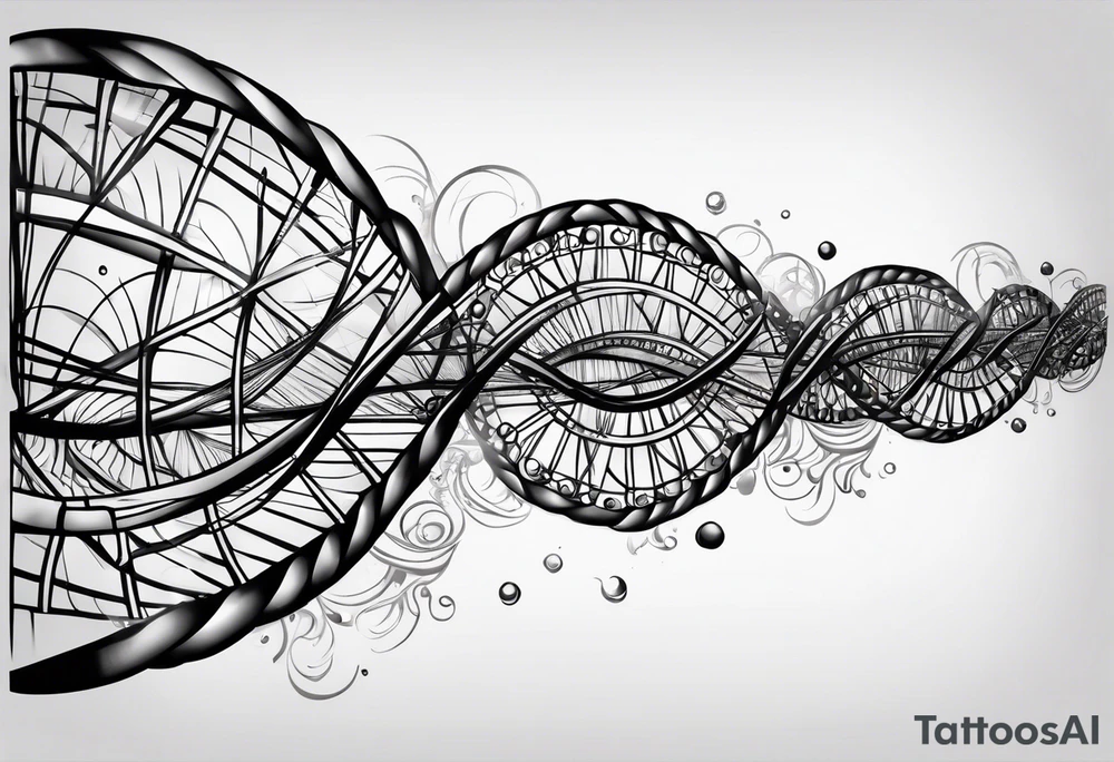 Dna strand tattoo idea