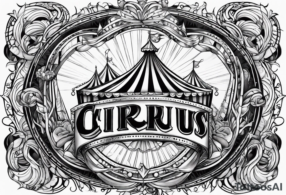 Circus theme tattoo idea