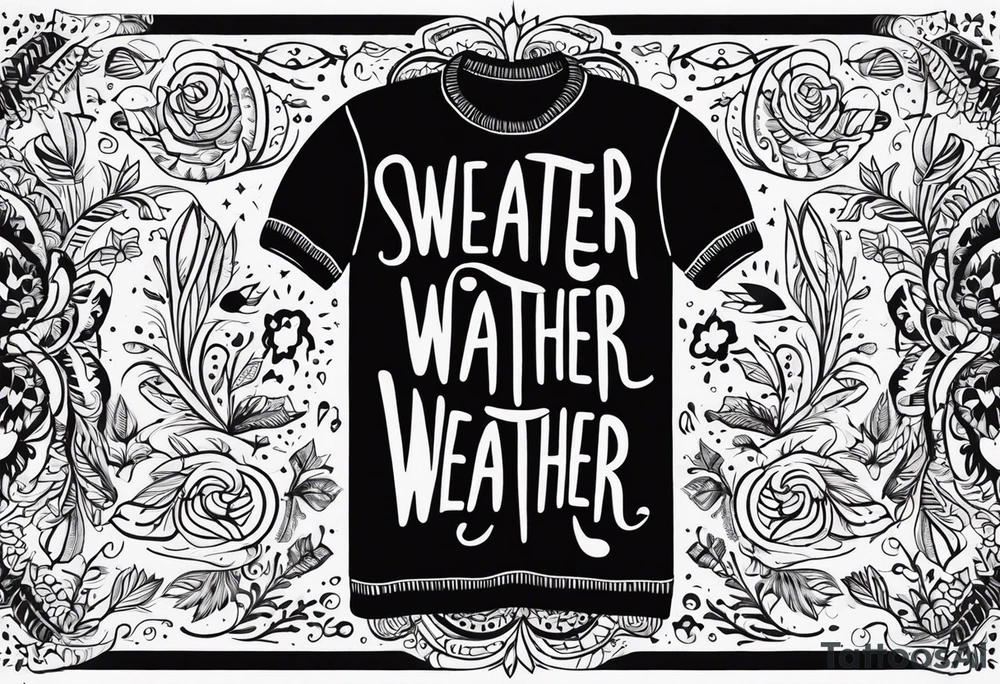 sweater weather tattoo idea