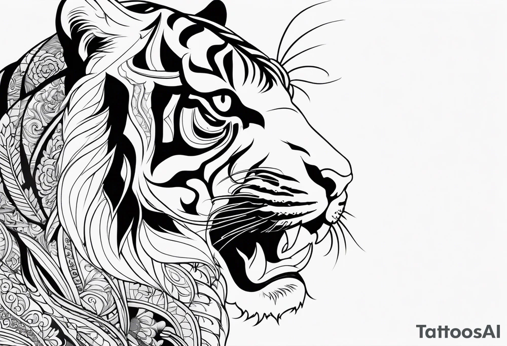 thai tiger tattoo idea