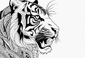 thai tiger tattoo idea