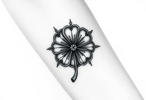 A five leaf clover grimoire from black clover tattoo idea