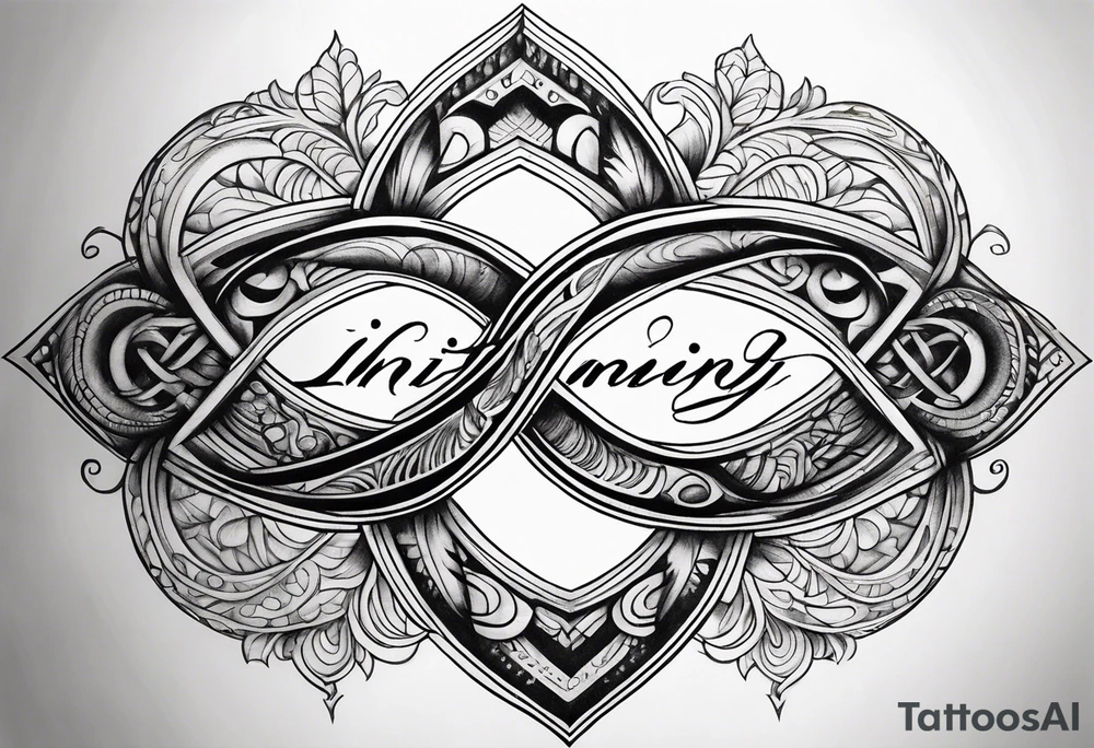 Infinity symbol tattoo idea