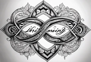 Infinity symbol tattoo idea