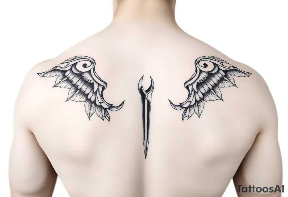 Naked lady tattoo idea