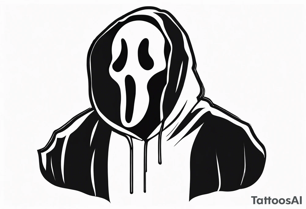 ghostface killer from scream tattoo idea