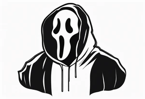 ghostface killer from scream tattoo idea