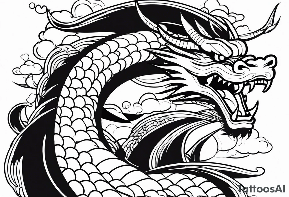 DRAGO GIAPPONESE tattoo idea