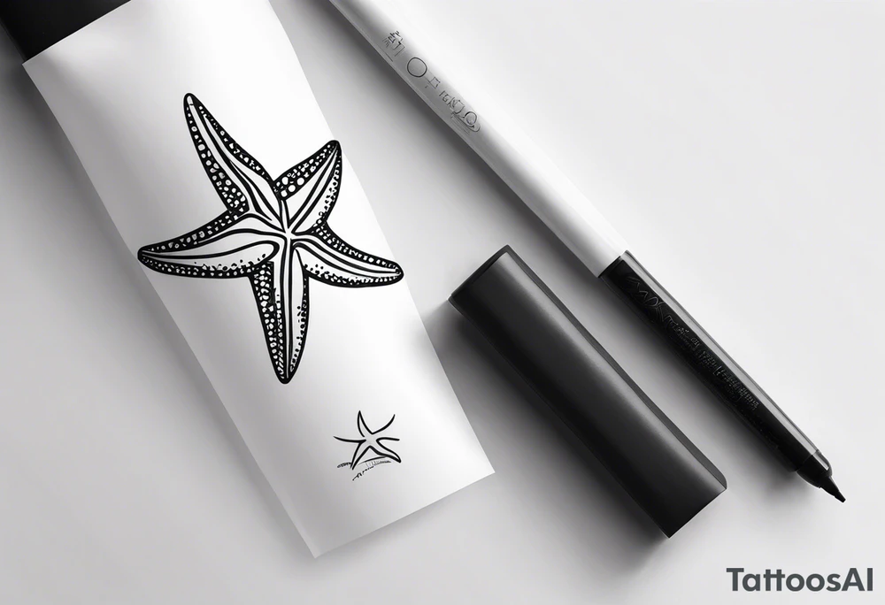 Starfish wrist wrap around tattoo idea