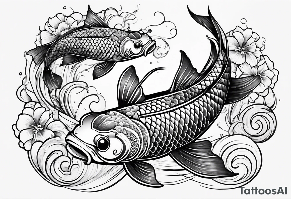 Koi fish tattoo idea