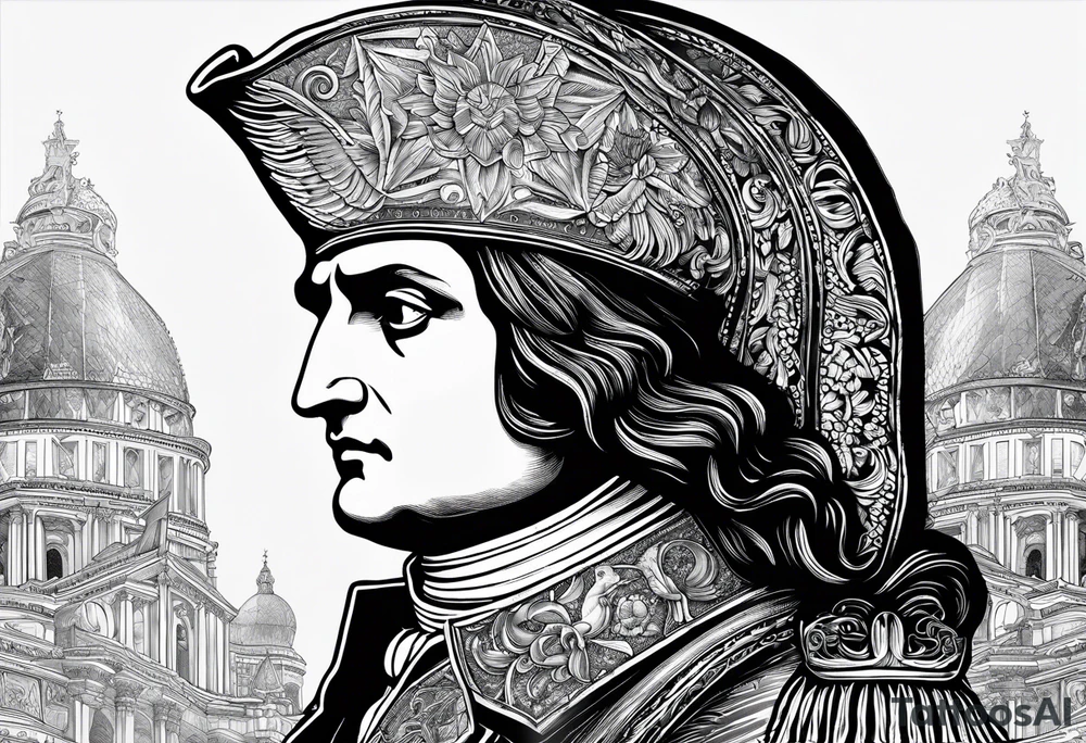 napoleon tattoo with text tattoo idea