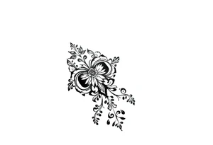 Henna tattoo on wrist in black background tattoo idea