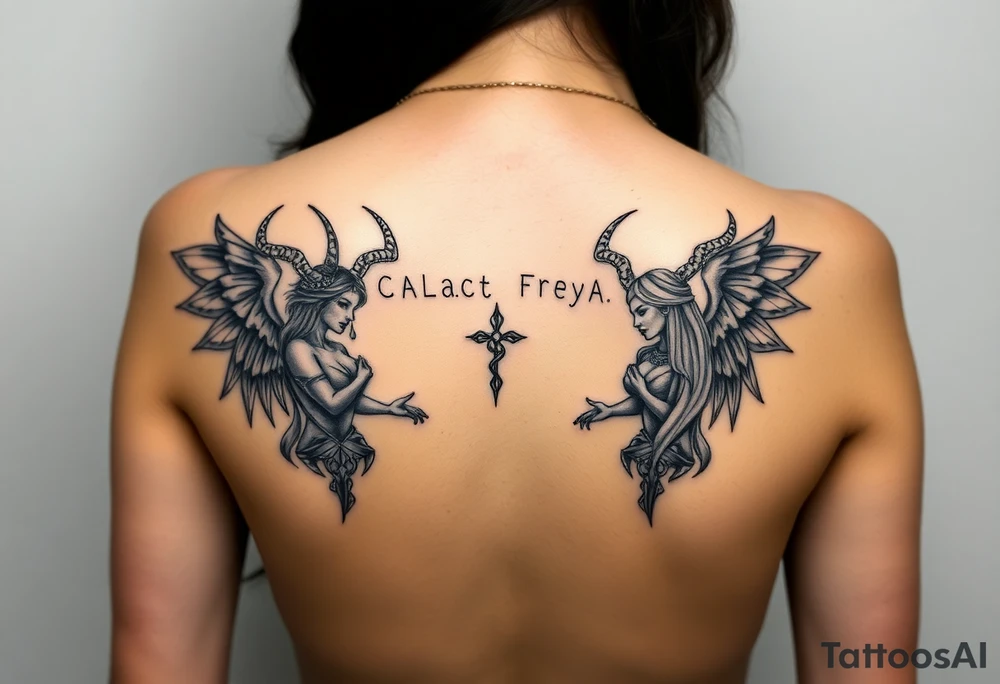 Goddesses Hecate and Freya tattoo idea
