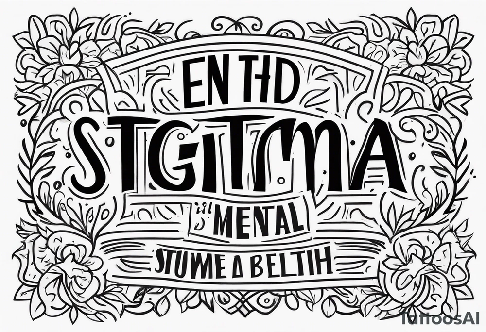 End the stigma. Mental health awareness tattoo idea