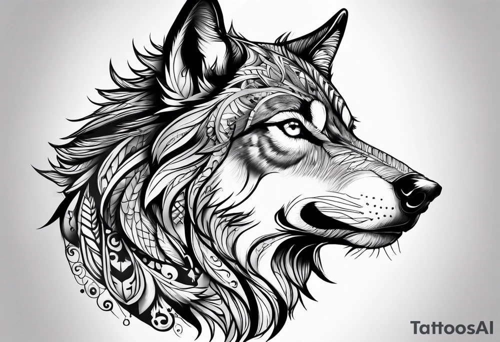 Lobo wolf for a male tattoo tattoo idea