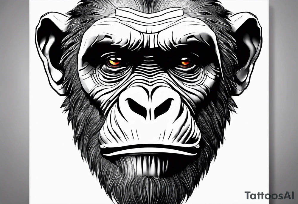 Caesar planet of the apes tattoo idea