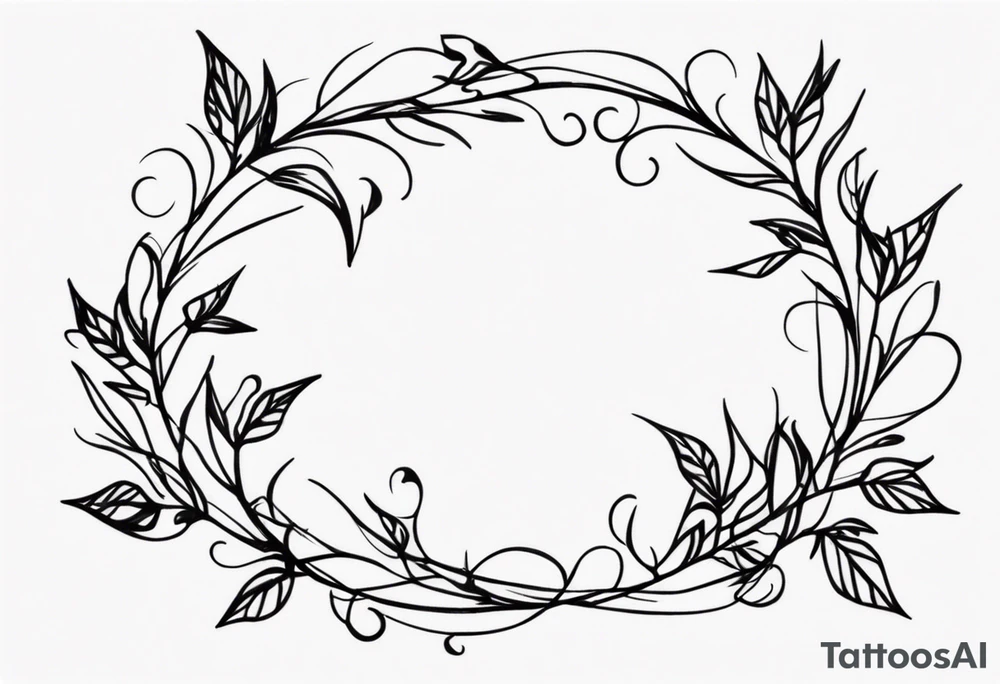 Spiky Vine tattoo idea