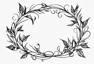 Spiky Vine tattoo idea