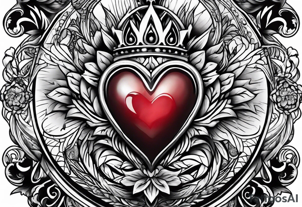 sacred heart tattoo idea