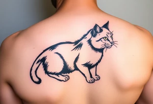 Black Cat tattoo idea