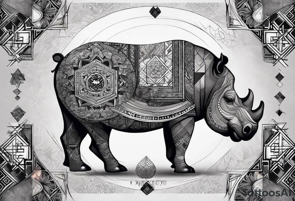 Very asymmetrical, +geometric pattern, with realistic full moon, with hippo at side look, +tribal, +geometric, +inkart , +blackwork, +grey scale, + sketch
with wintersweet flower bud, +inkart touch, +for men, detailed , combined favourite tattoo idea