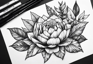Plants tattoo idea