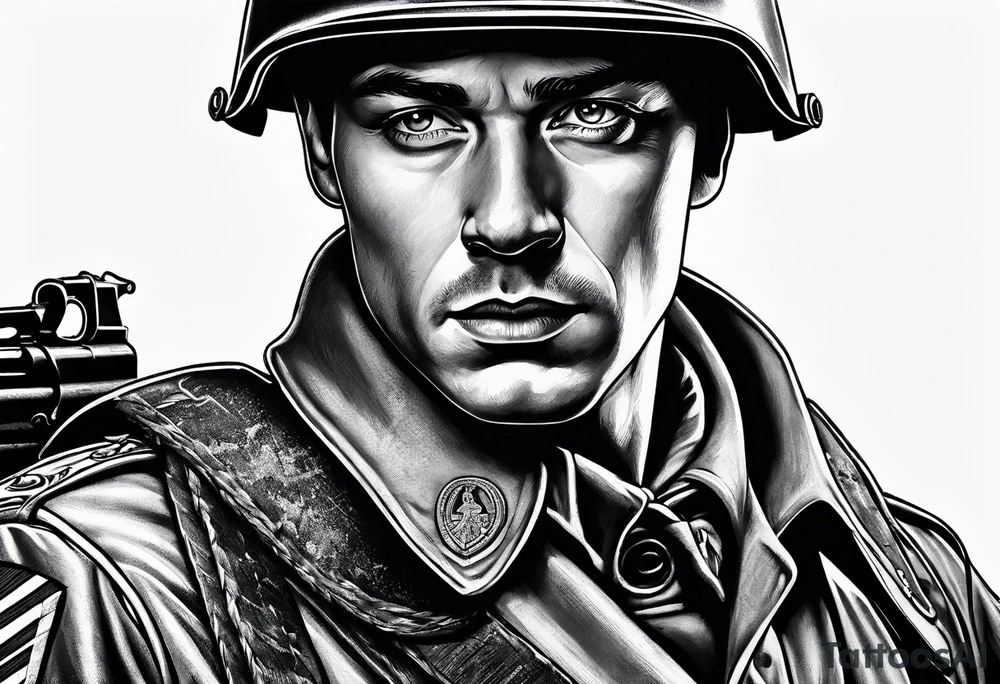 German ww2 soldier tattoo idea