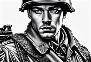 German ww2 soldier tattoo idea
