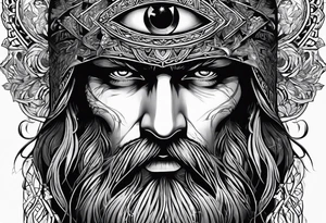 nordic god eye scar odin tattoo idea