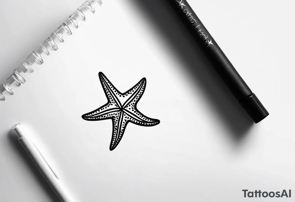 Starfish wrist wrap tattoo idea